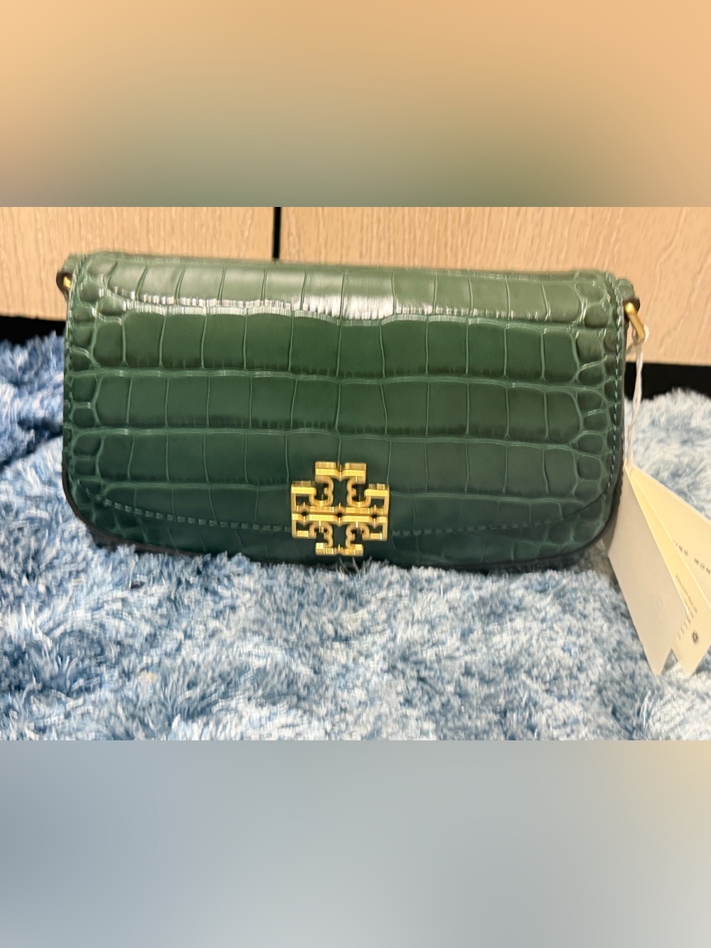 Tory Burch Britten Embossed Convertible Crossbody in Norwood Mini Shoulder Bag - Picture 4 of 16